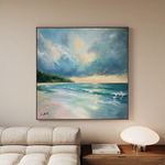 Landscape 411 Canvas Art 60 x 60 cm / Black
