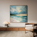 Landscape 411 Canvas Art 60 x 60 cm / Black