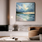 Landscape 411 Canvas Art 60 x 60 cm / Black
