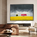 Landscape 412 Canvas Art 60 x 40 cm / Black
