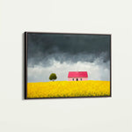 Landscape 412 Canvas Art 60 x 40 cm / Black