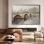 Landscape 414 Canvas Art 60 x 40 cm / Black