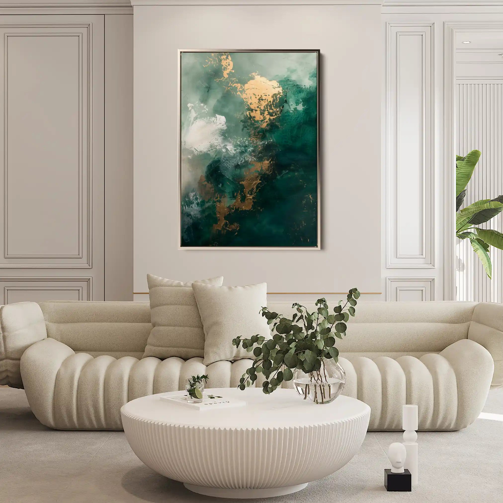 Abstract 415 Canvas Art 60 x 40 cm / Black