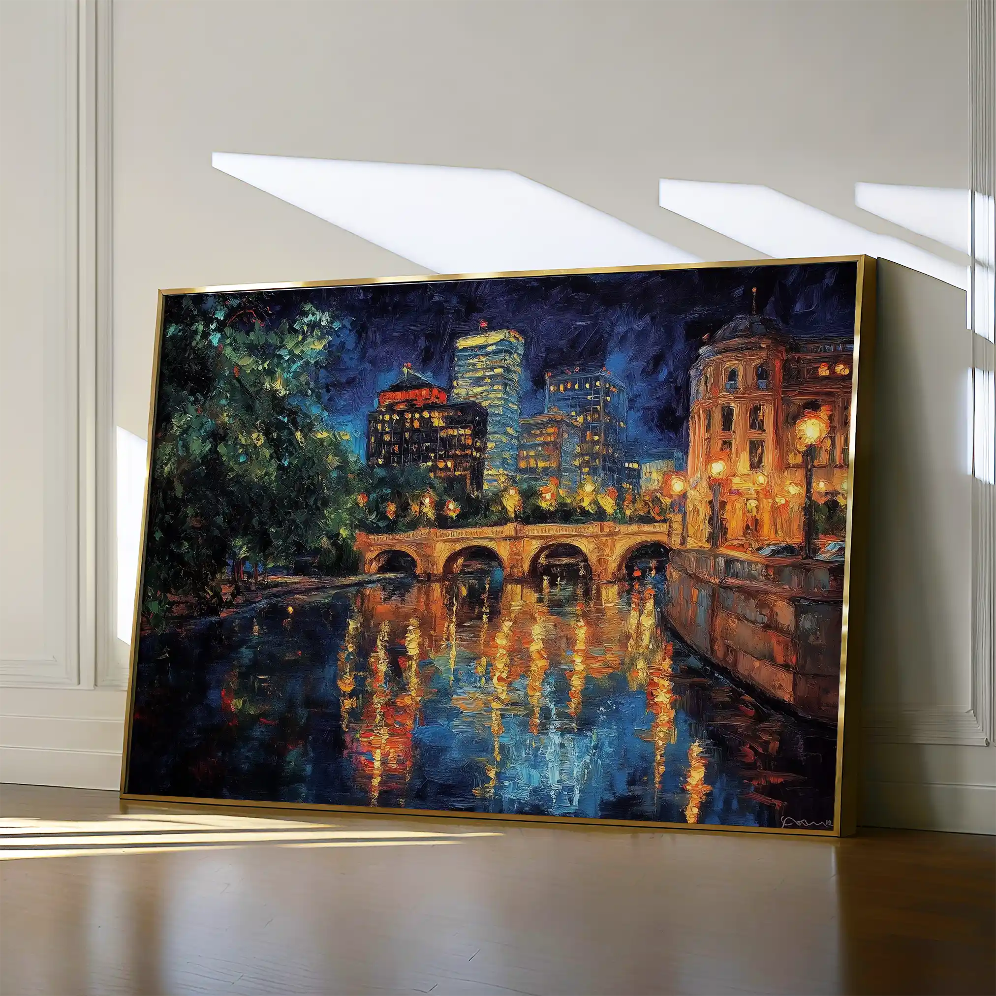 Landscape 415 Canvas Art 60 x 40 cm / Black