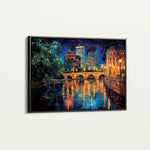 Landscape 415 Canvas Art 60 x 40 cm / Black