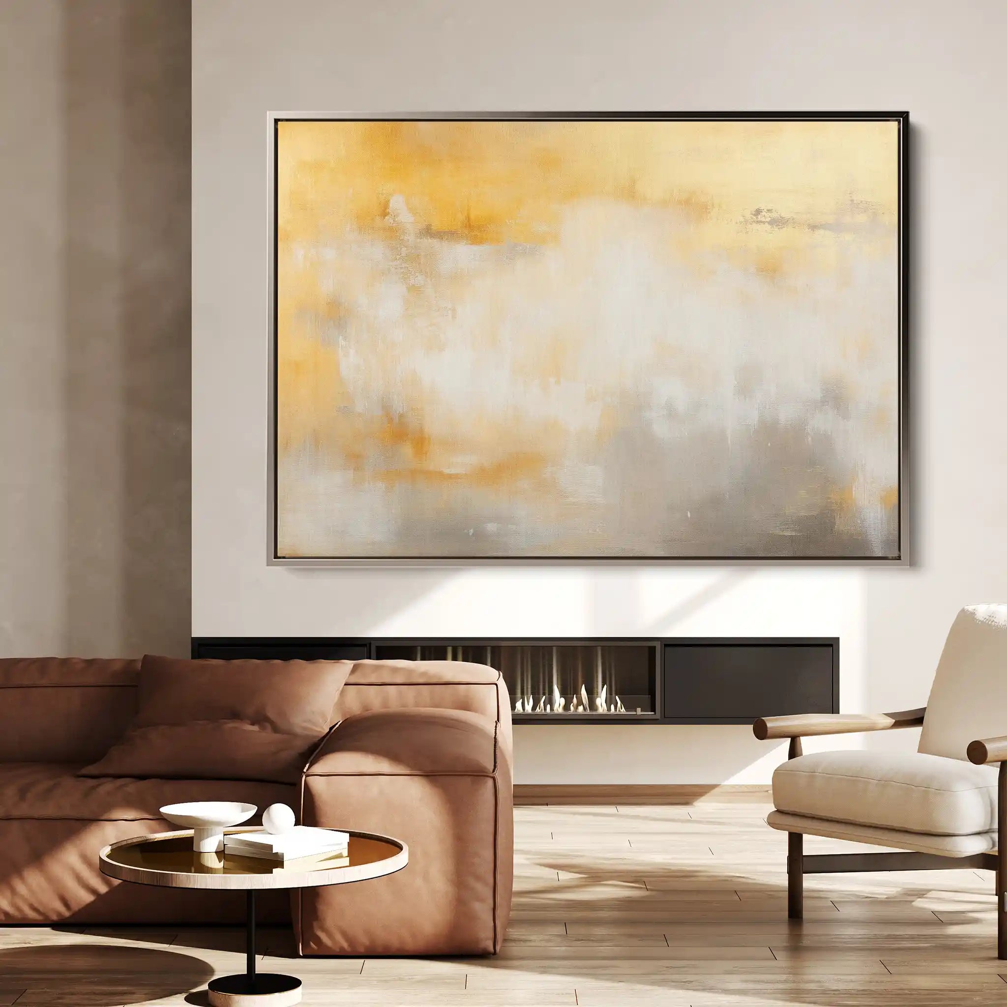 Abstract 417 Canvas Art 60 x 40 cm / Black