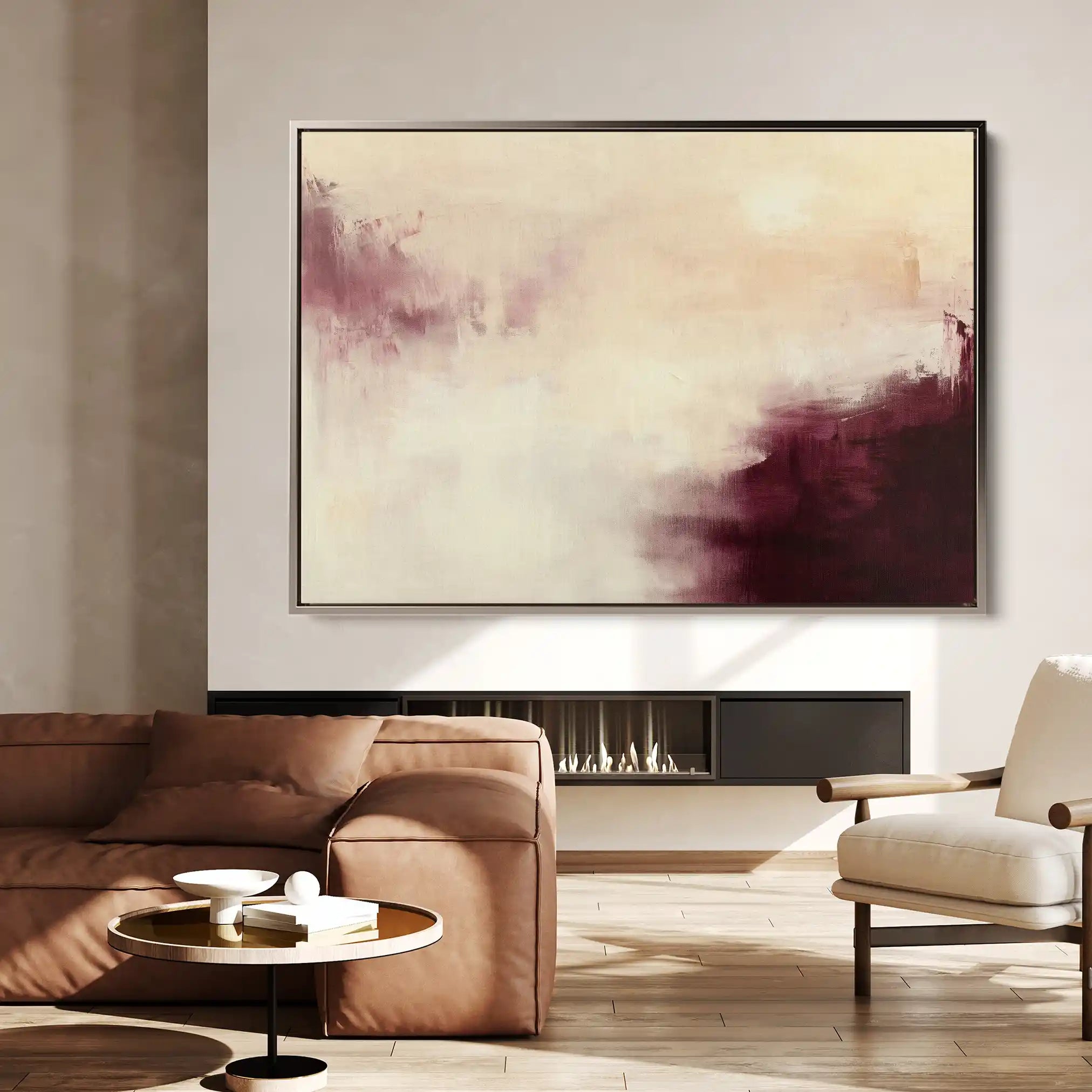 Abstract 418 Canvas Art 60 x 40 cm / Black