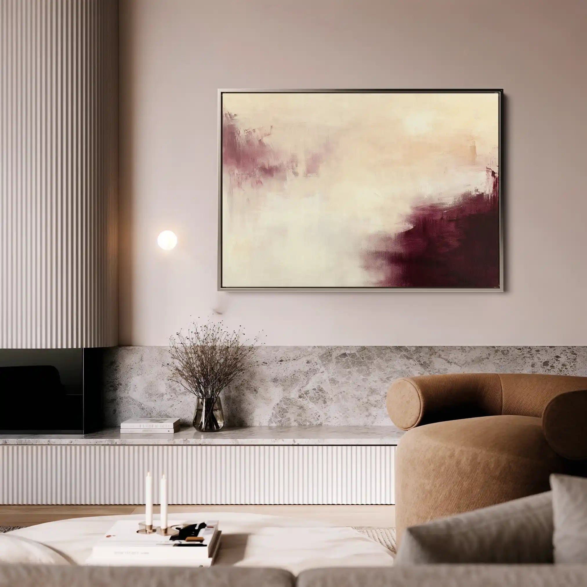 Abstract 418 Canvas Art 60 x 40 cm / Black