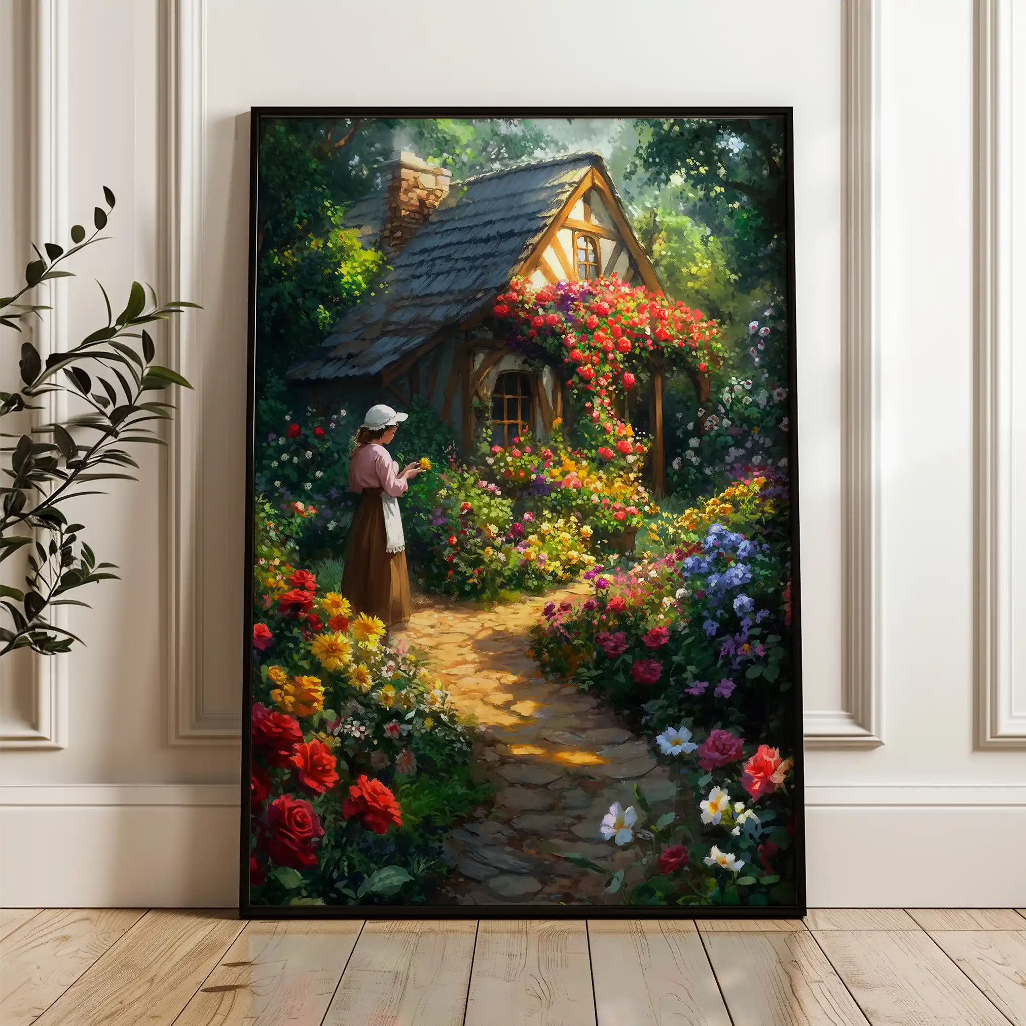 Landscape 418 Canvas Art 60 x 40 cm / Black