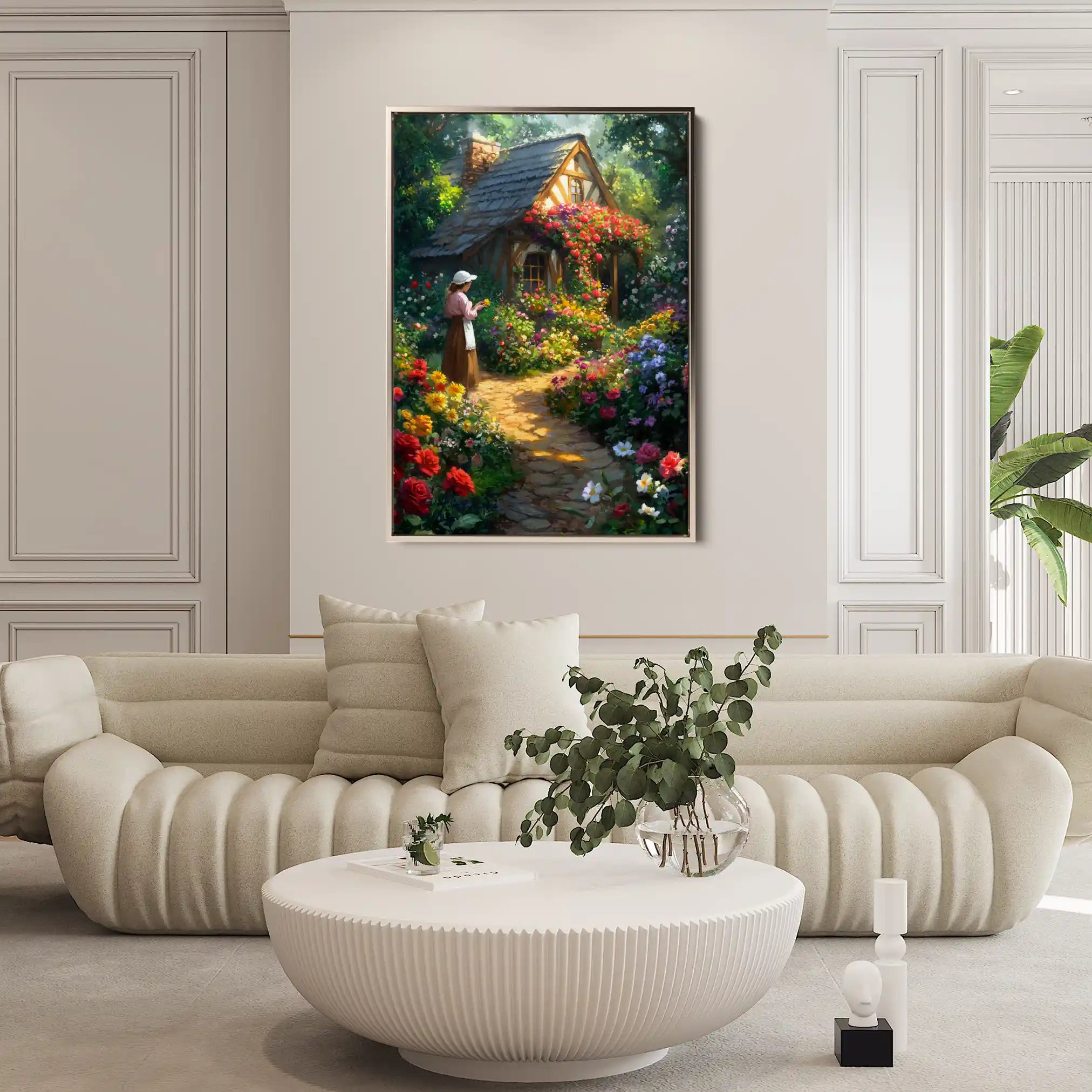 Landscape 418 Canvas Art 60 x 40 cm / Black