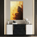 Abstract 421 Canvas Art 60 x 40 cm / Black