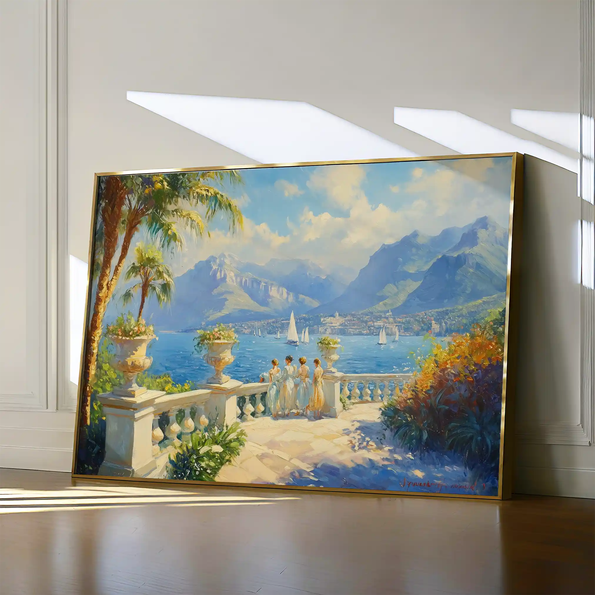 Landscape 421 Canvas Art 60 x 40 cm / Black