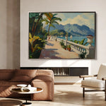 Landscape 422 Canvas Art 60 x 40 cm / Black