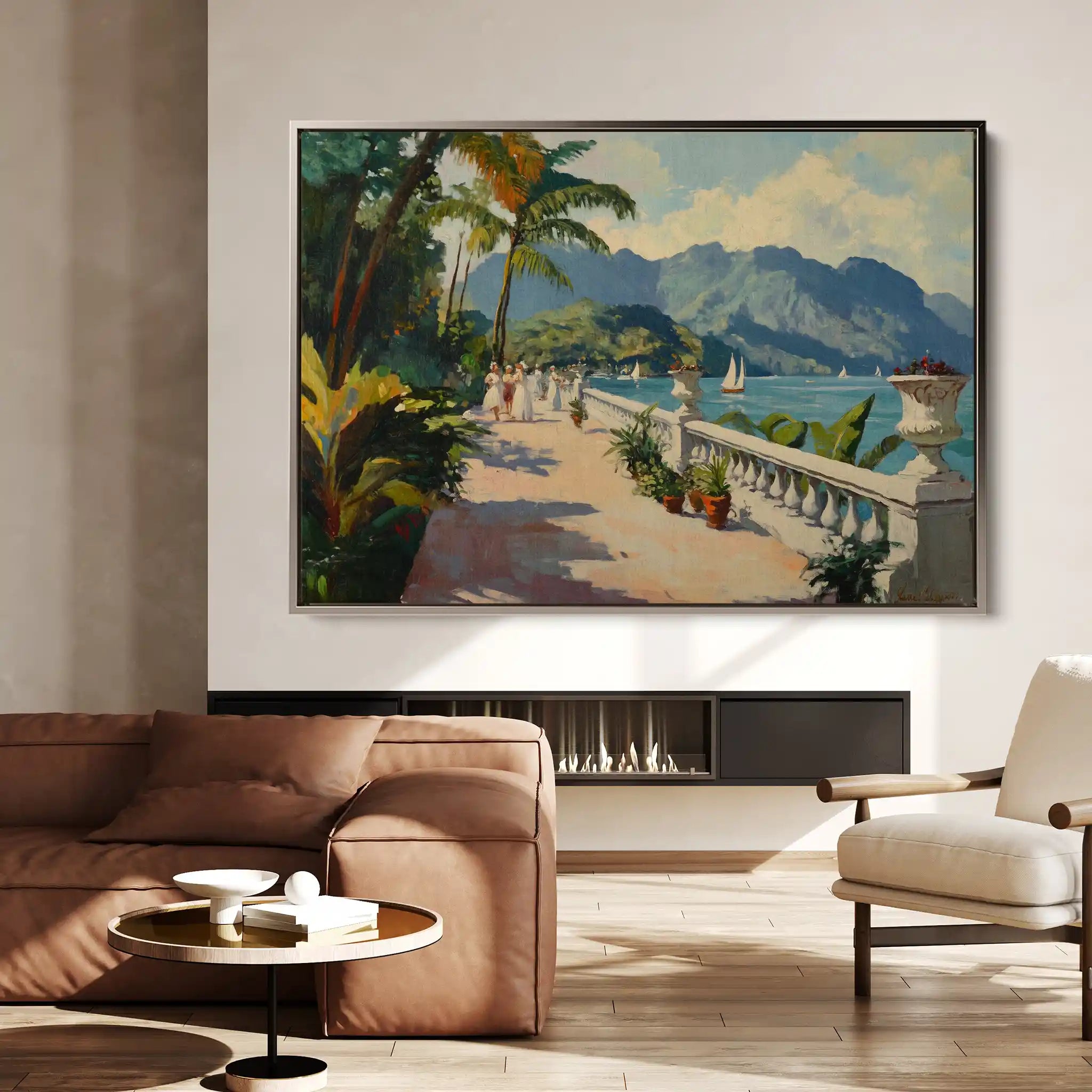 Landscape 422 Canvas Art 60 x 40 cm / Black