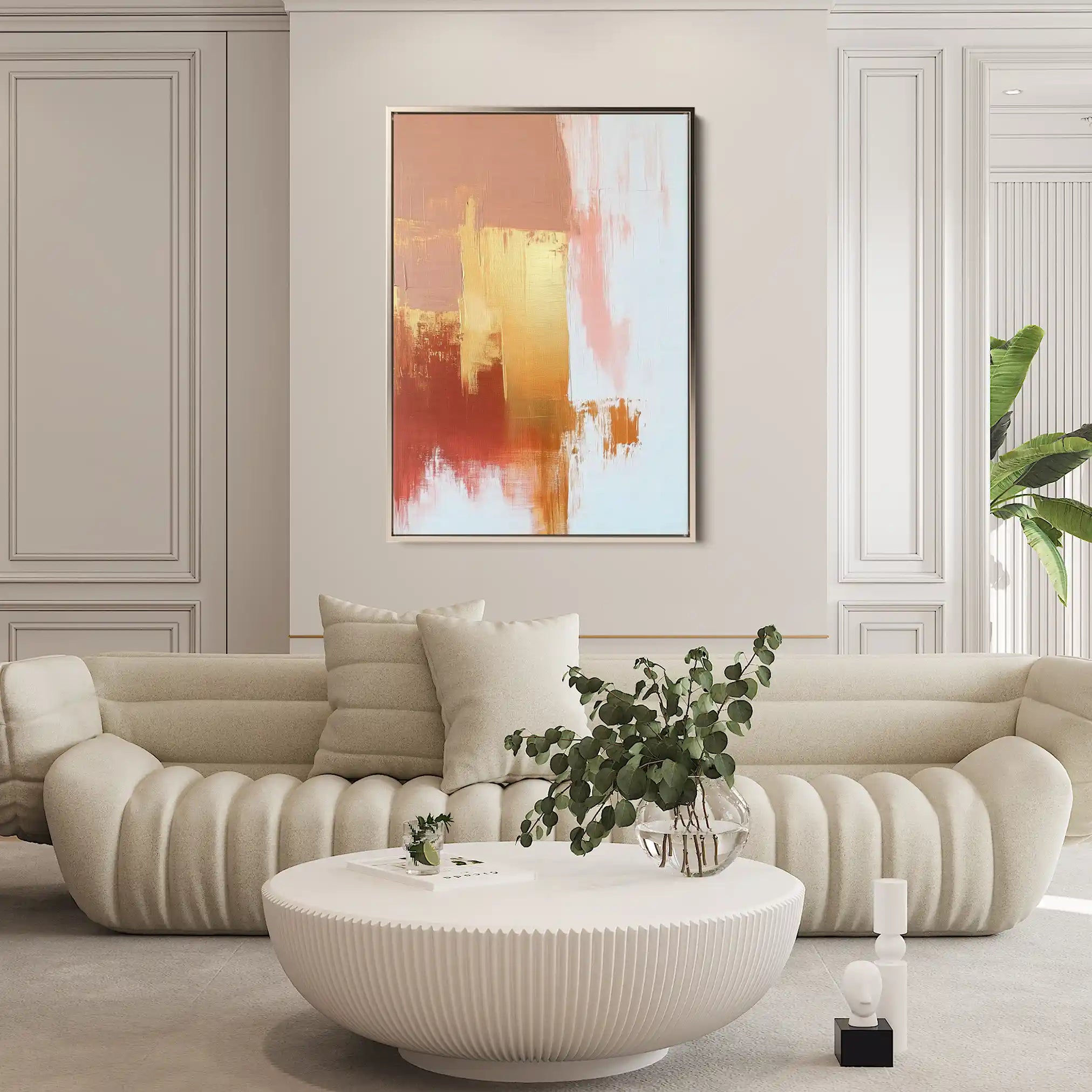 Abstract 423 Canvas Art 60 x 40 cm / Black