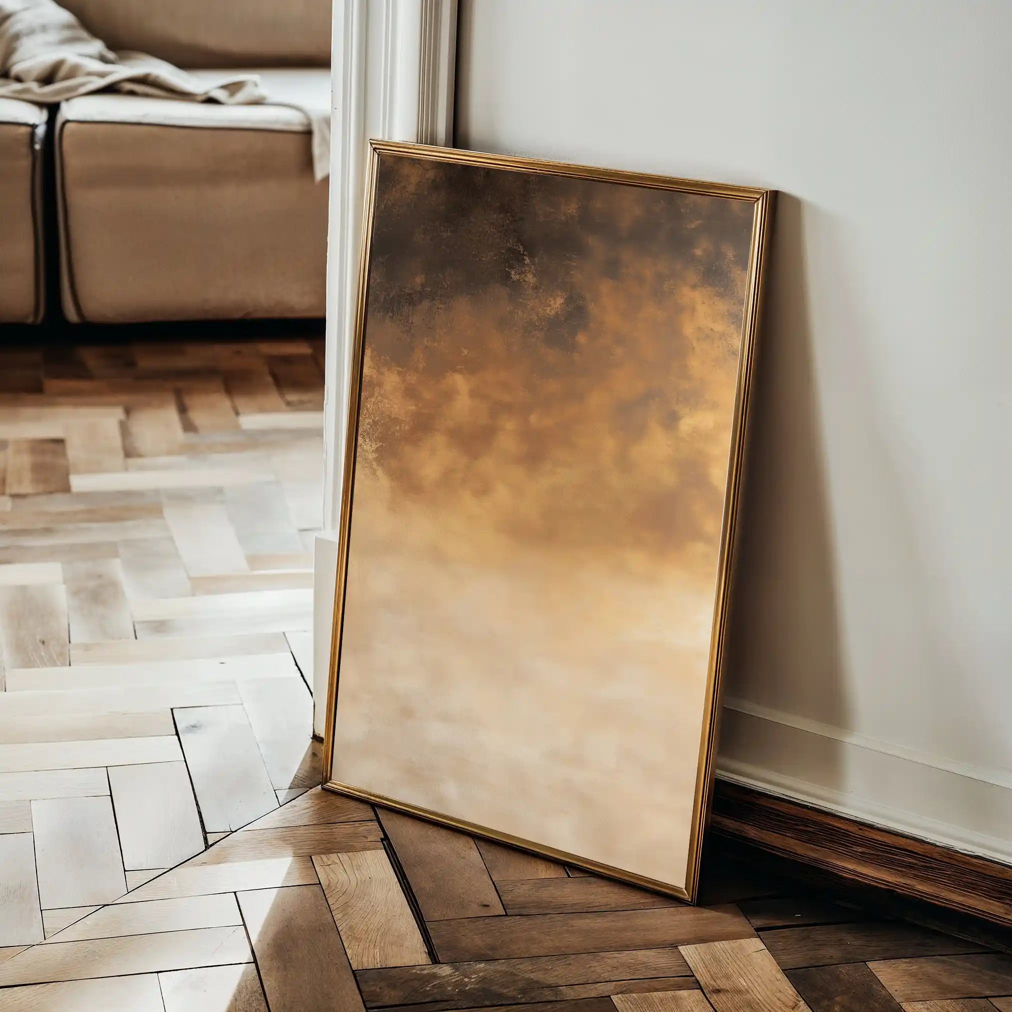 Abstract 424 Canvas Art 60 x 40 cm / Black