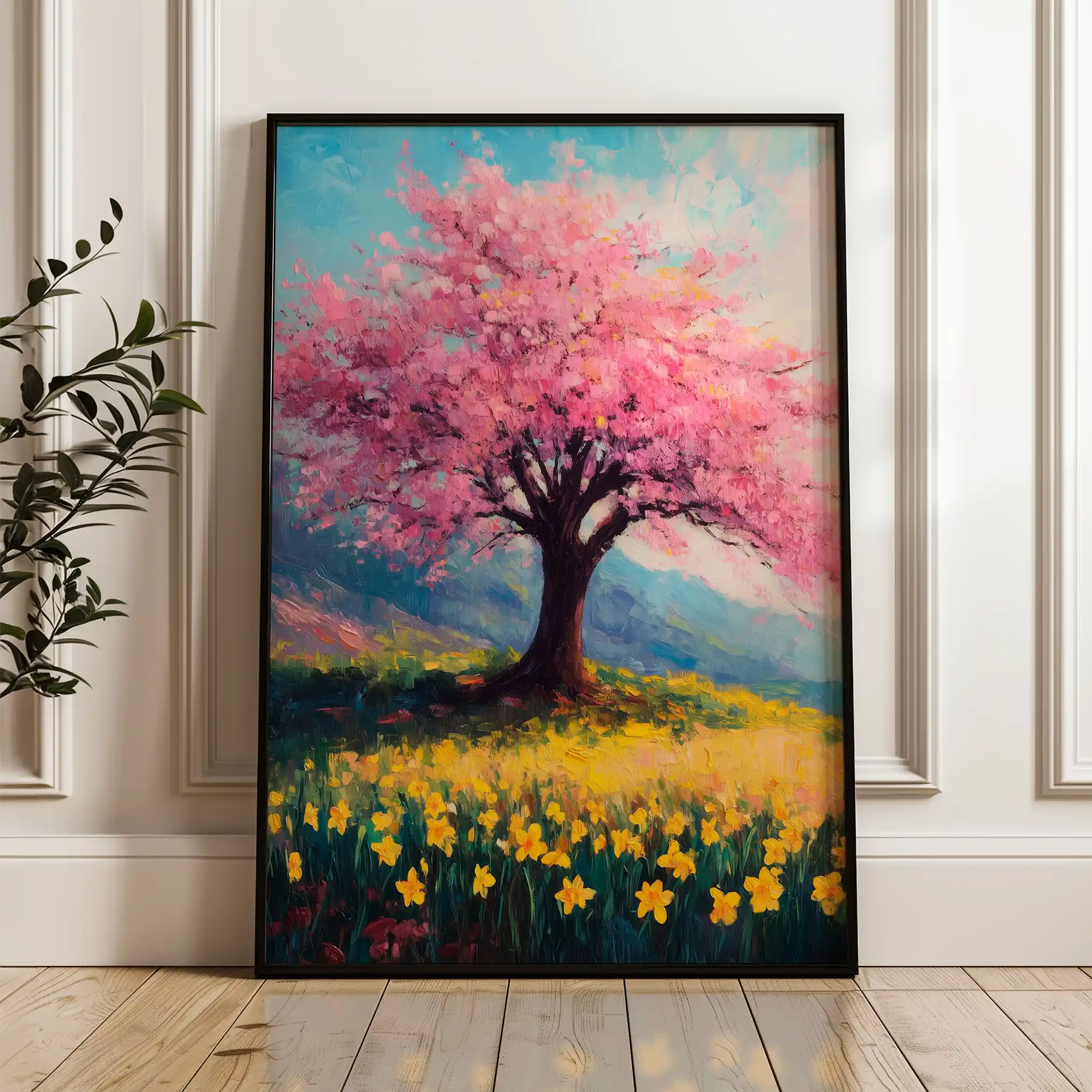 Landscape 424 Canvas Art 60 x 40 cm / Black