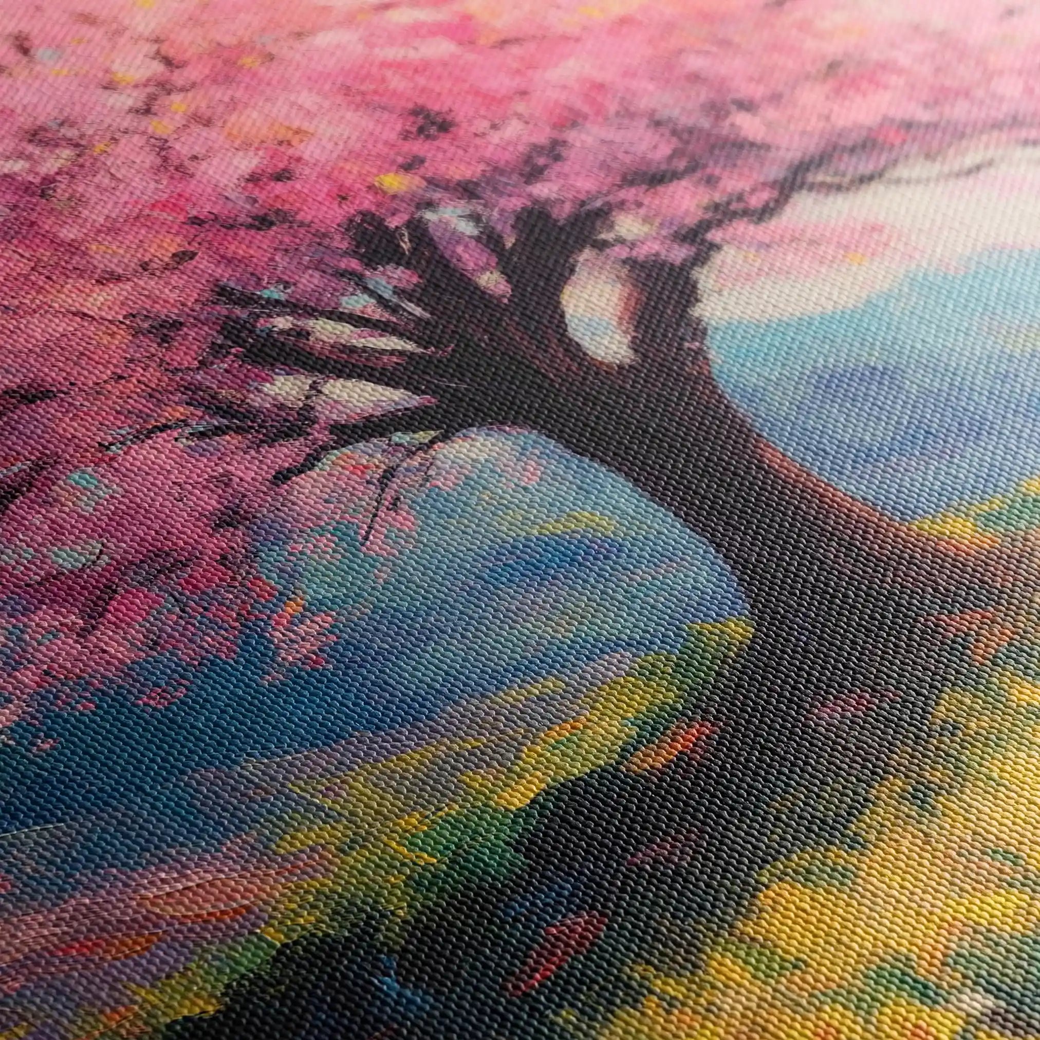 Landscape 424 Canvas Art 60 x 40 cm / Black