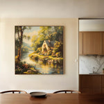 Landscape 425 Canvas Art 60 x 60 cm / Black