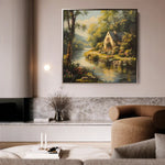Landscape 425 Canvas Art 60 x 60 cm / Black