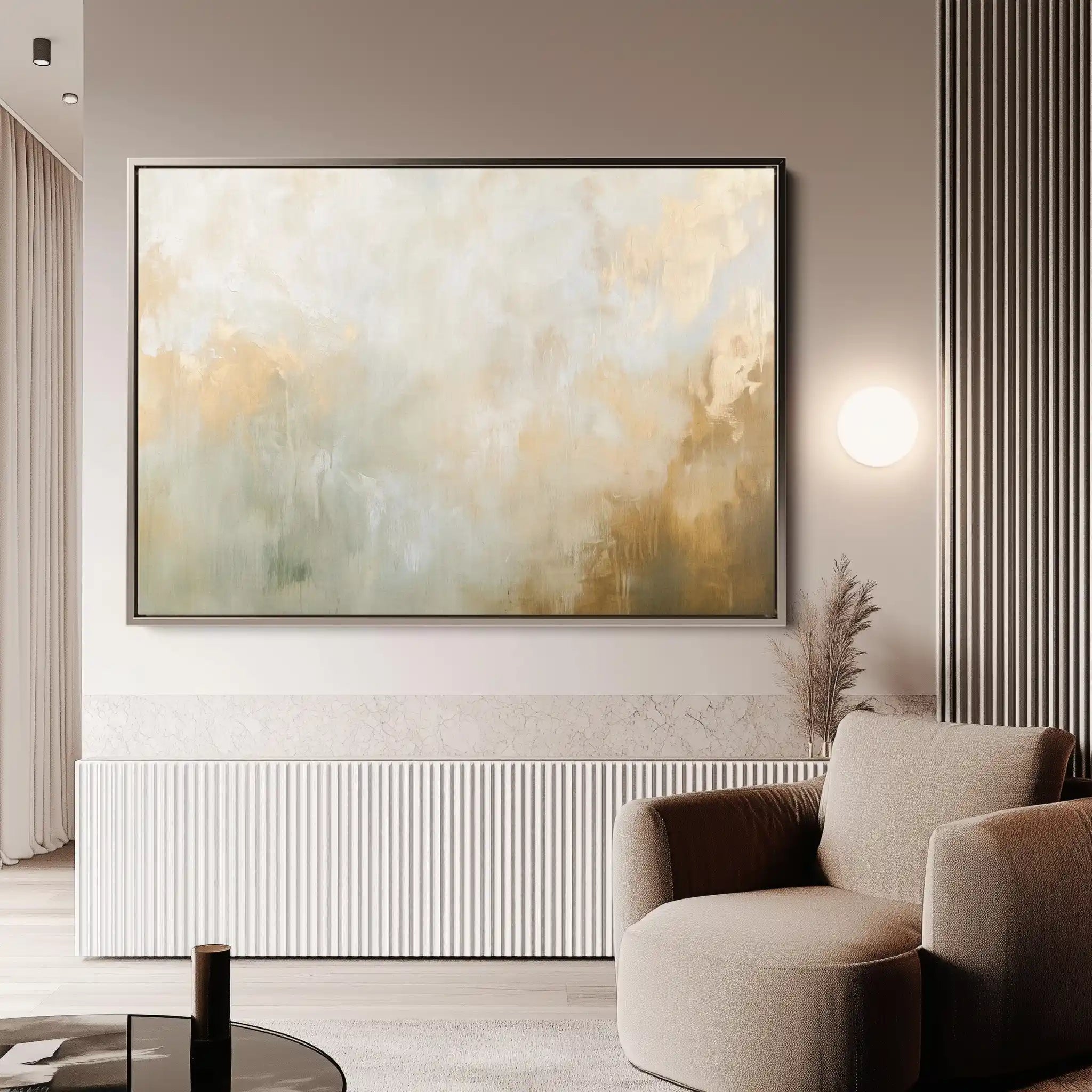 Abstract 426 Canvas Art 60 x 40 cm / Black