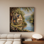 Landscape 426 Canvas Art 60 x 60 cm / Black