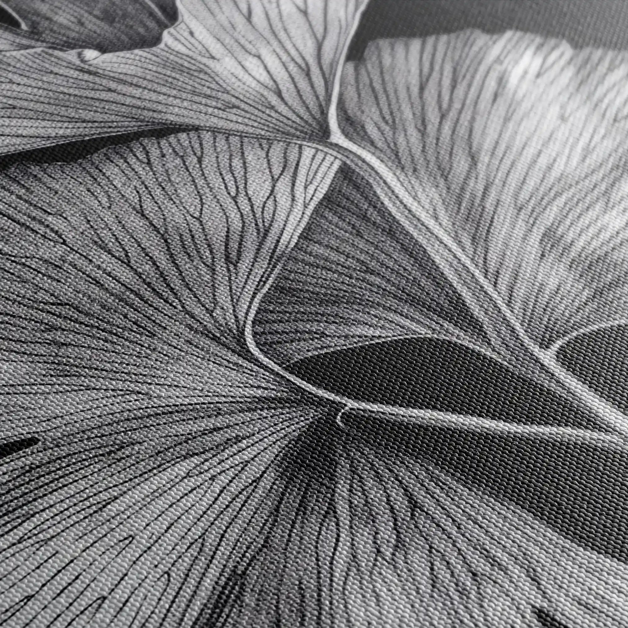 Floral 427 Canvas Art 60 x 40 cm / Black