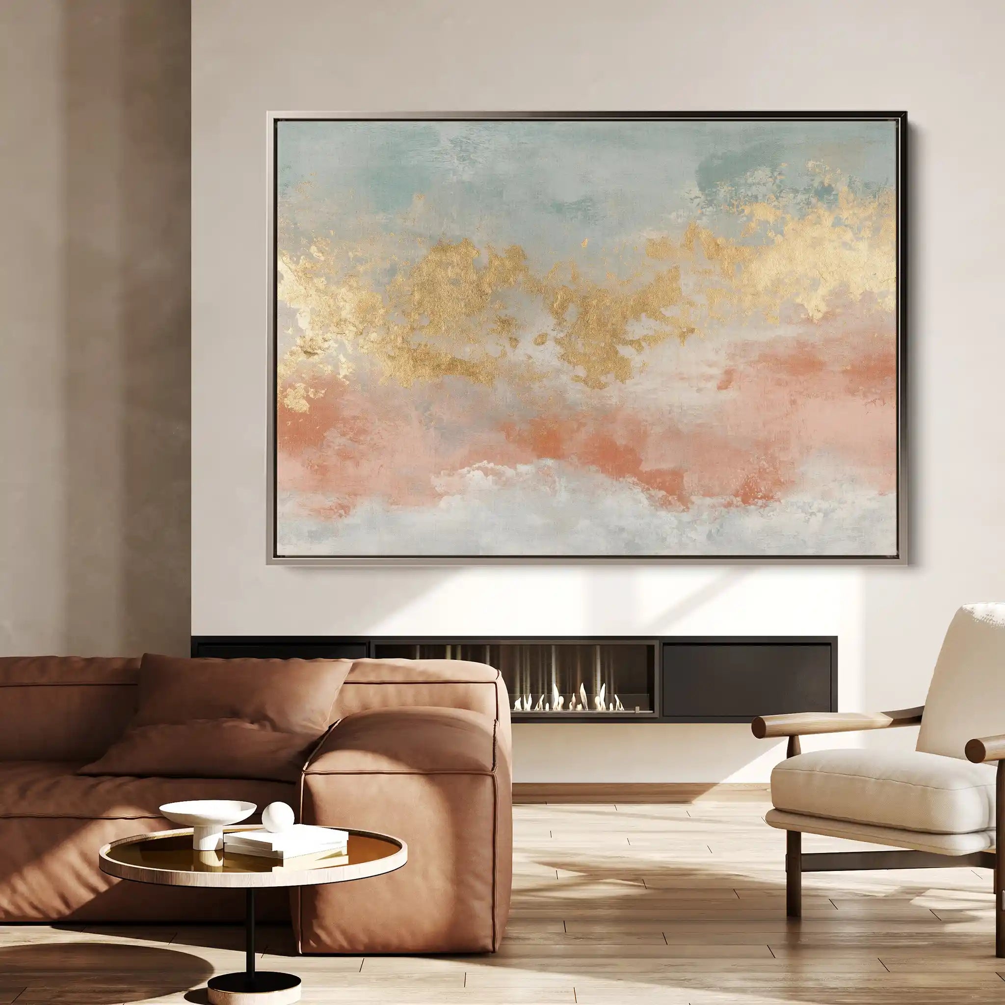Abstract 429 Canvas Art 60 x 40 cm / Black