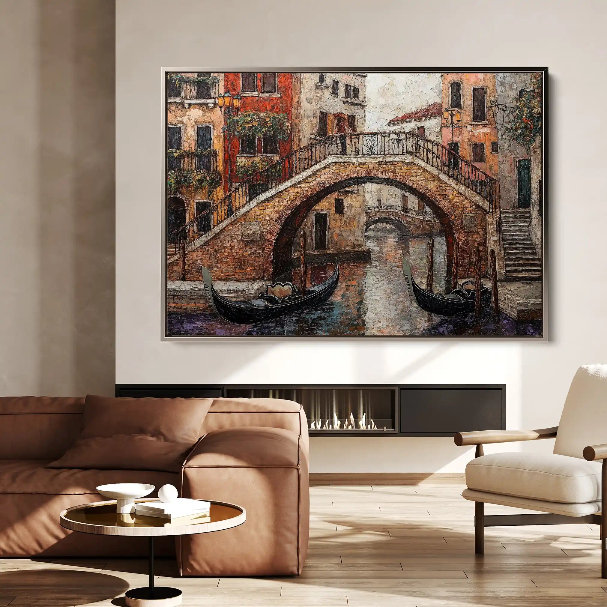Landscape 429 Canvas Art 60 x 40 cm / Black