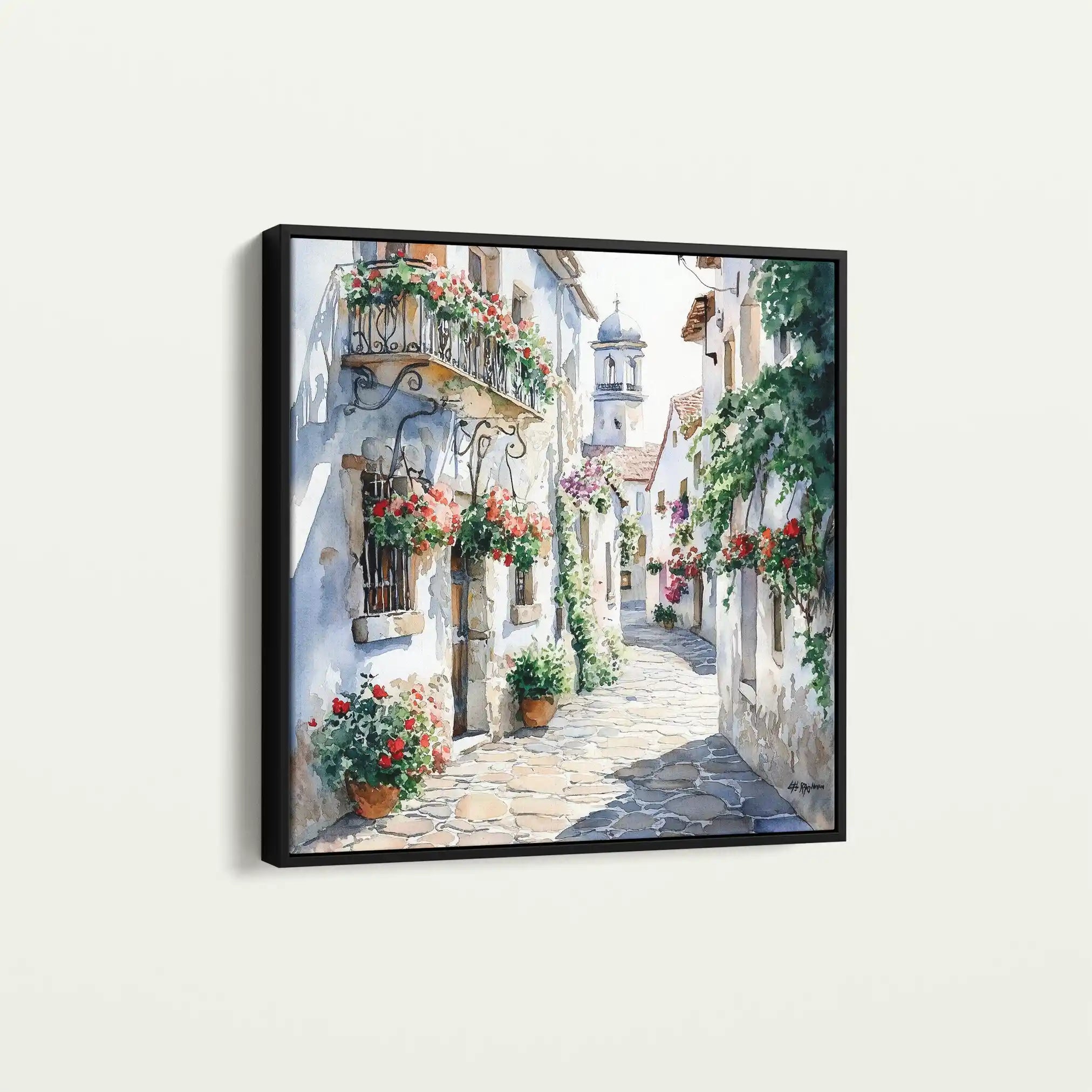 Landscape 431 Canvas Art 60 x 60 cm / Black