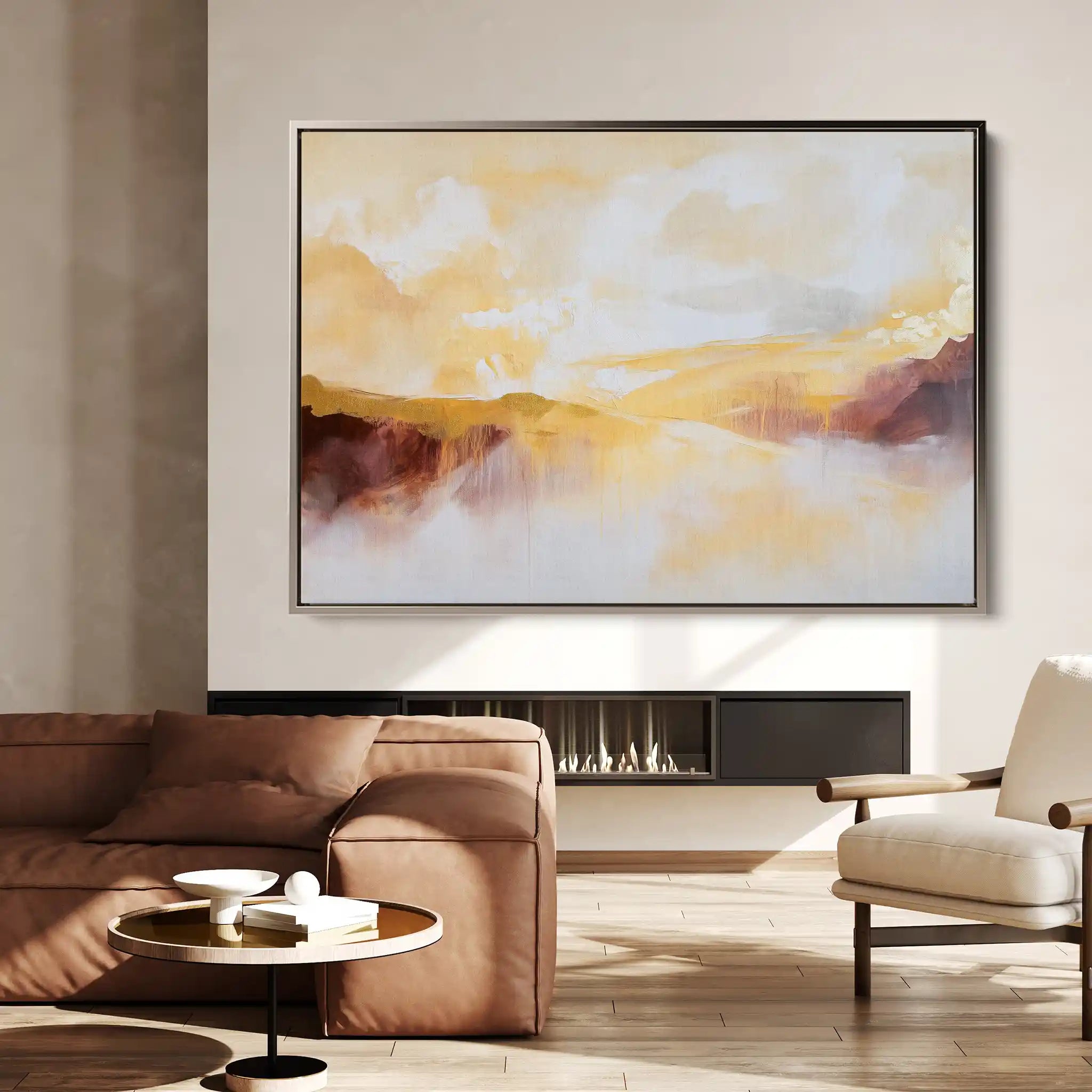 Abstract 432 Canvas Art 60 x 40 cm / Black