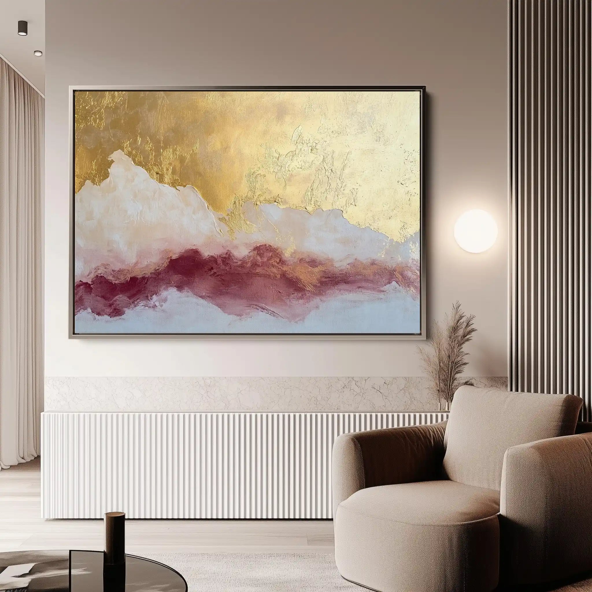 Abstract 433 Canvas Art 60 x 40 cm / Black