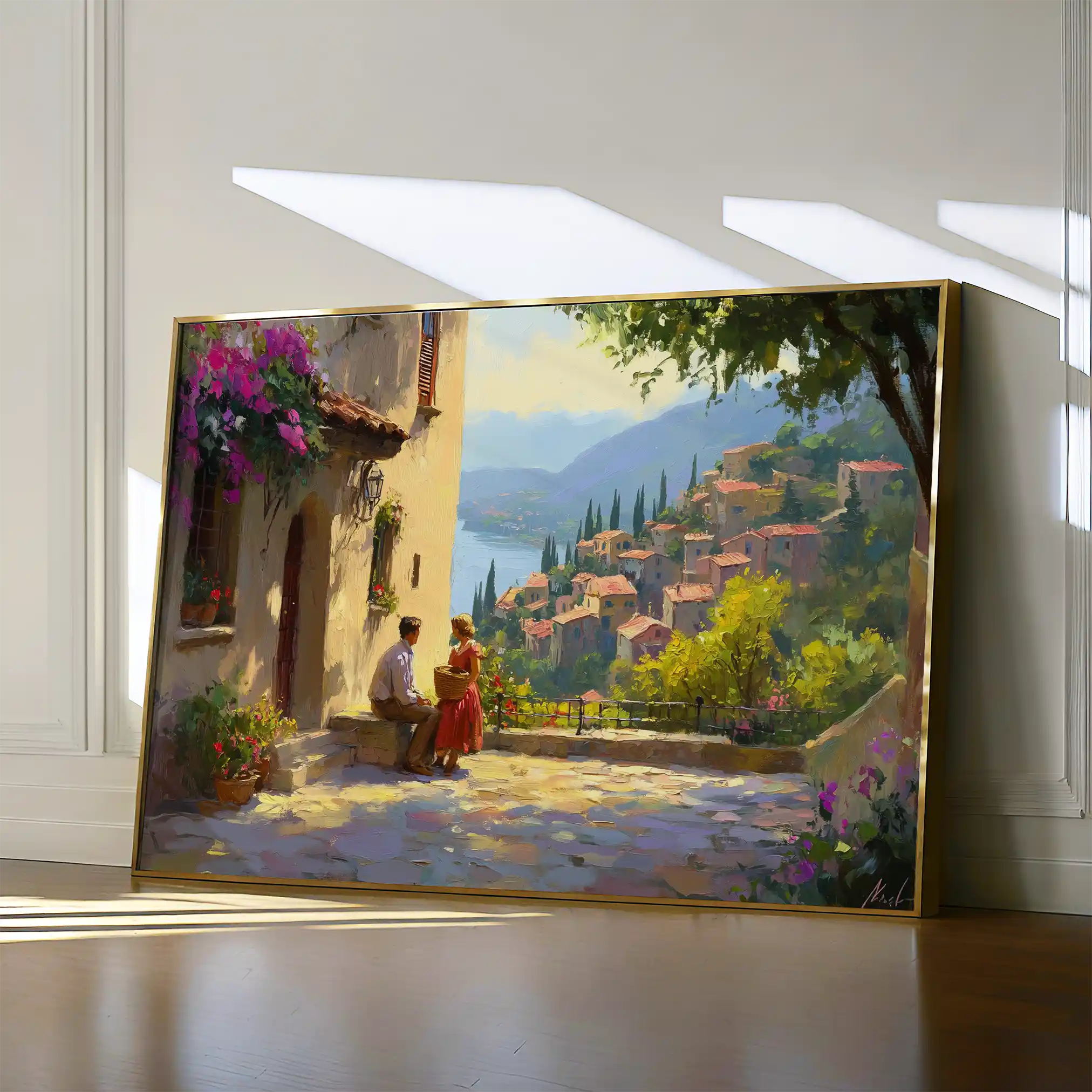 Landscape 434 Canvas Art 60 x 40 cm / Black