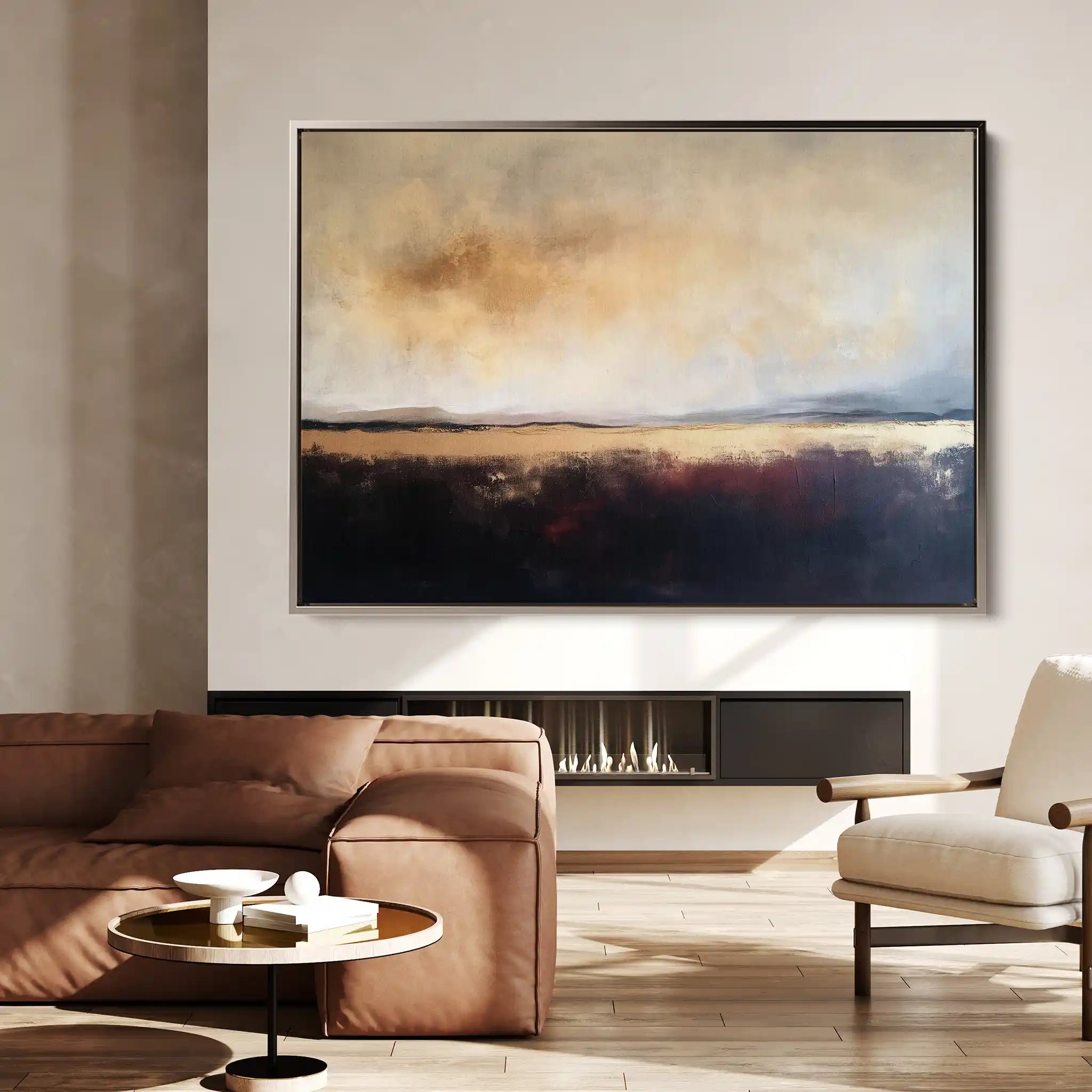 Abstract 435 Canvas Art 60 x 40 cm / Black