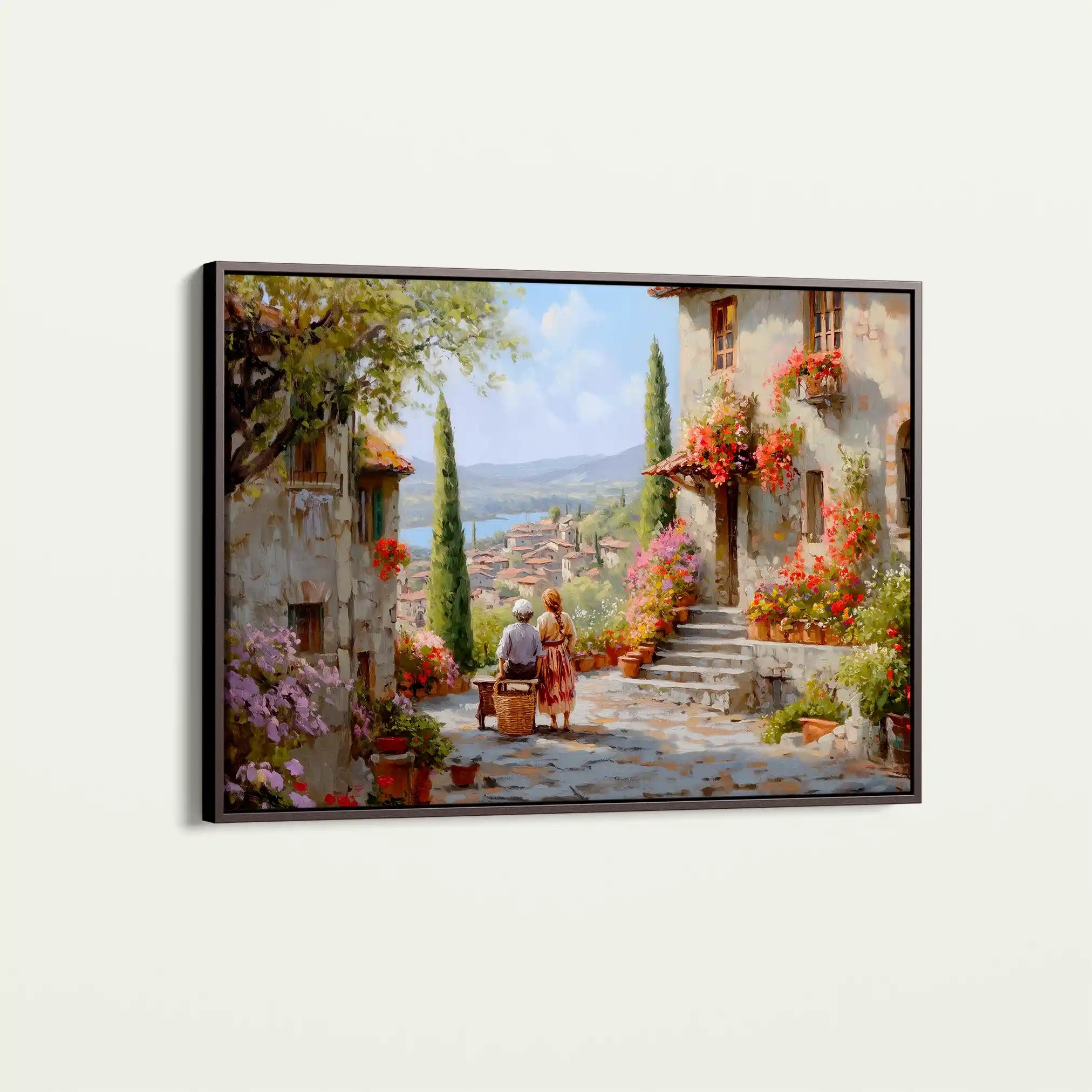 Landscape 435 Canvas Art 60 x 40 cm / Black