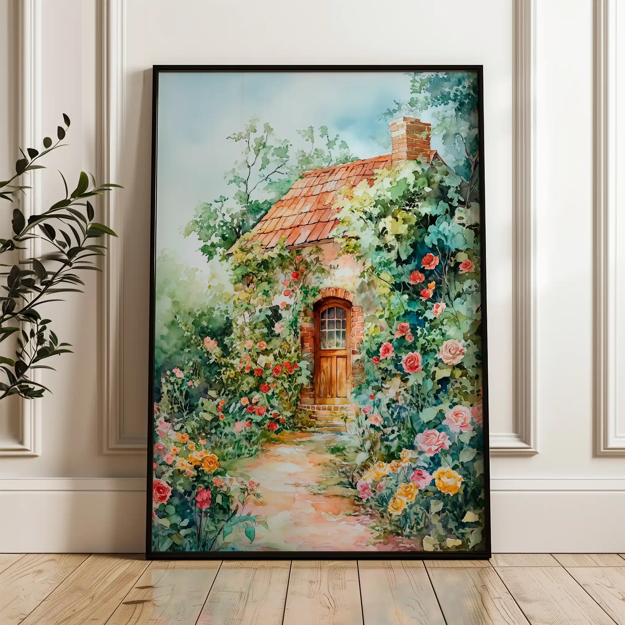 Landscape 436 Canvas Art 60 x 40 cm / Black