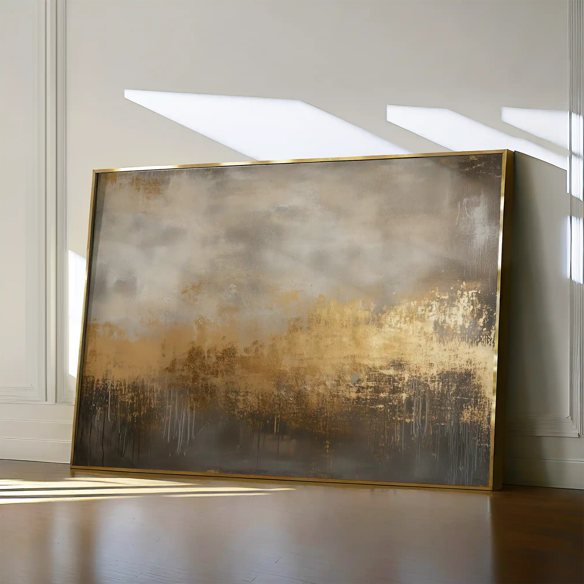 Abstract 437 Canvas Art 60 x 40 cm / Black