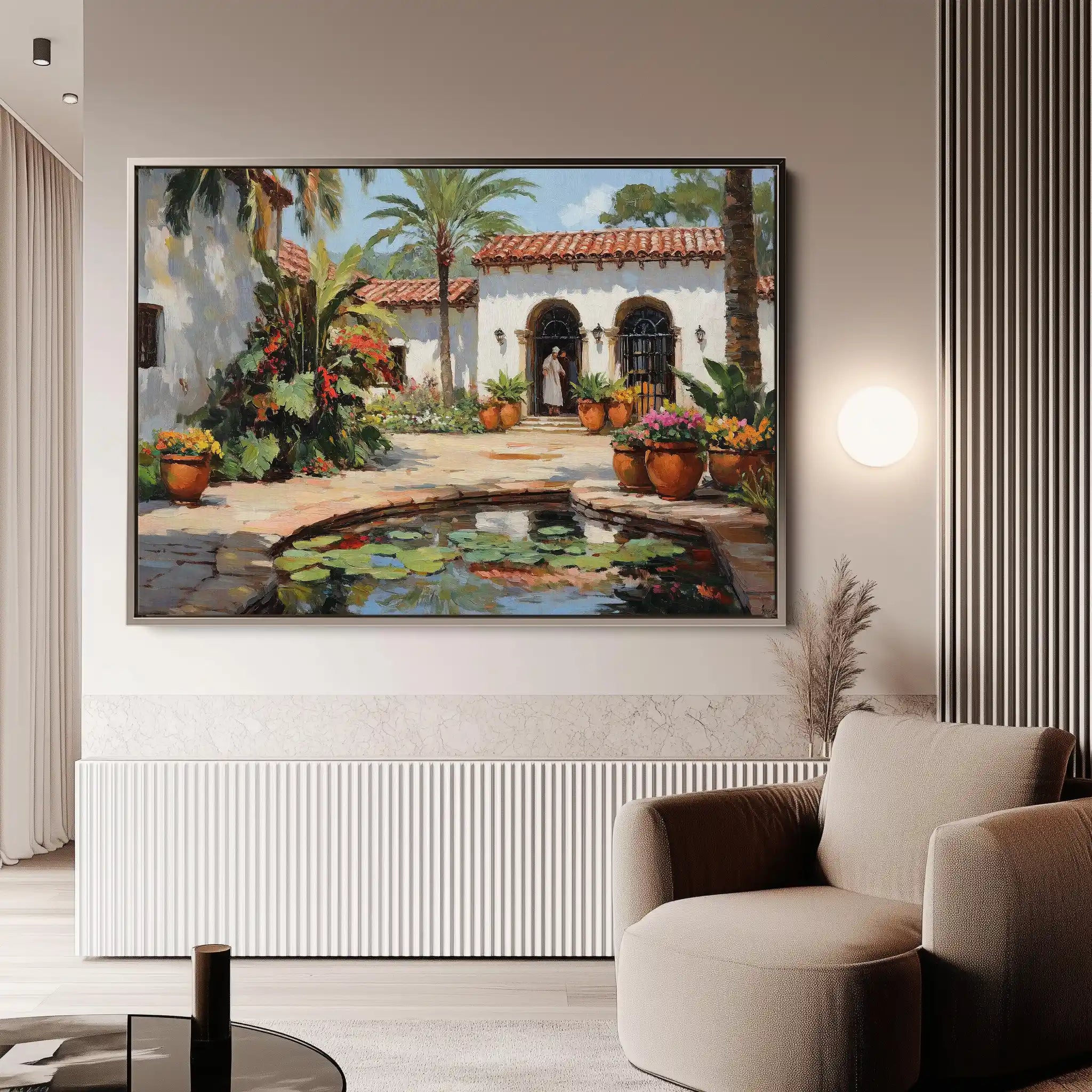 Landscape 438 Canvas Art 60 x 40 cm / Black