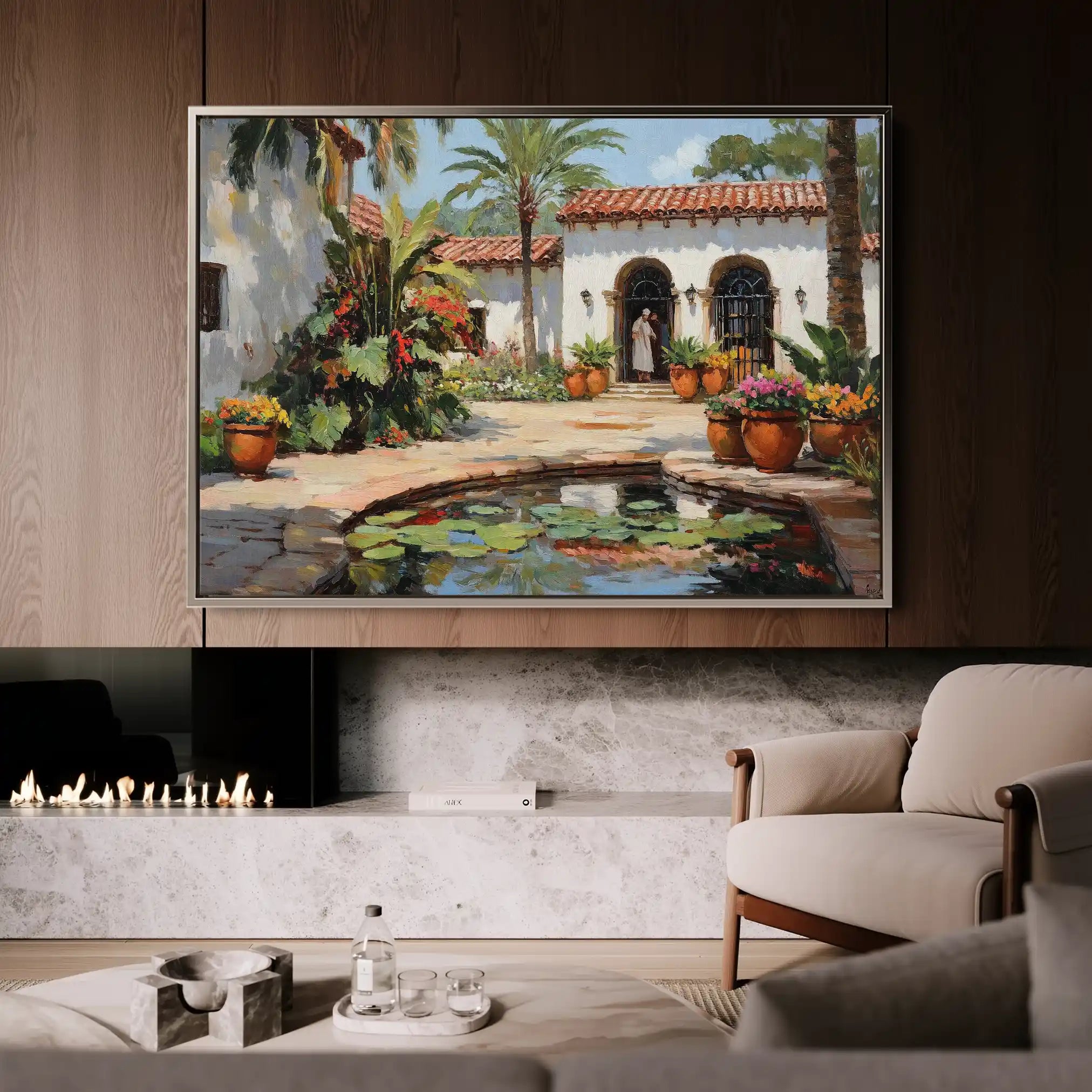 Landscape 438 Canvas Art 60 x 40 cm / Black