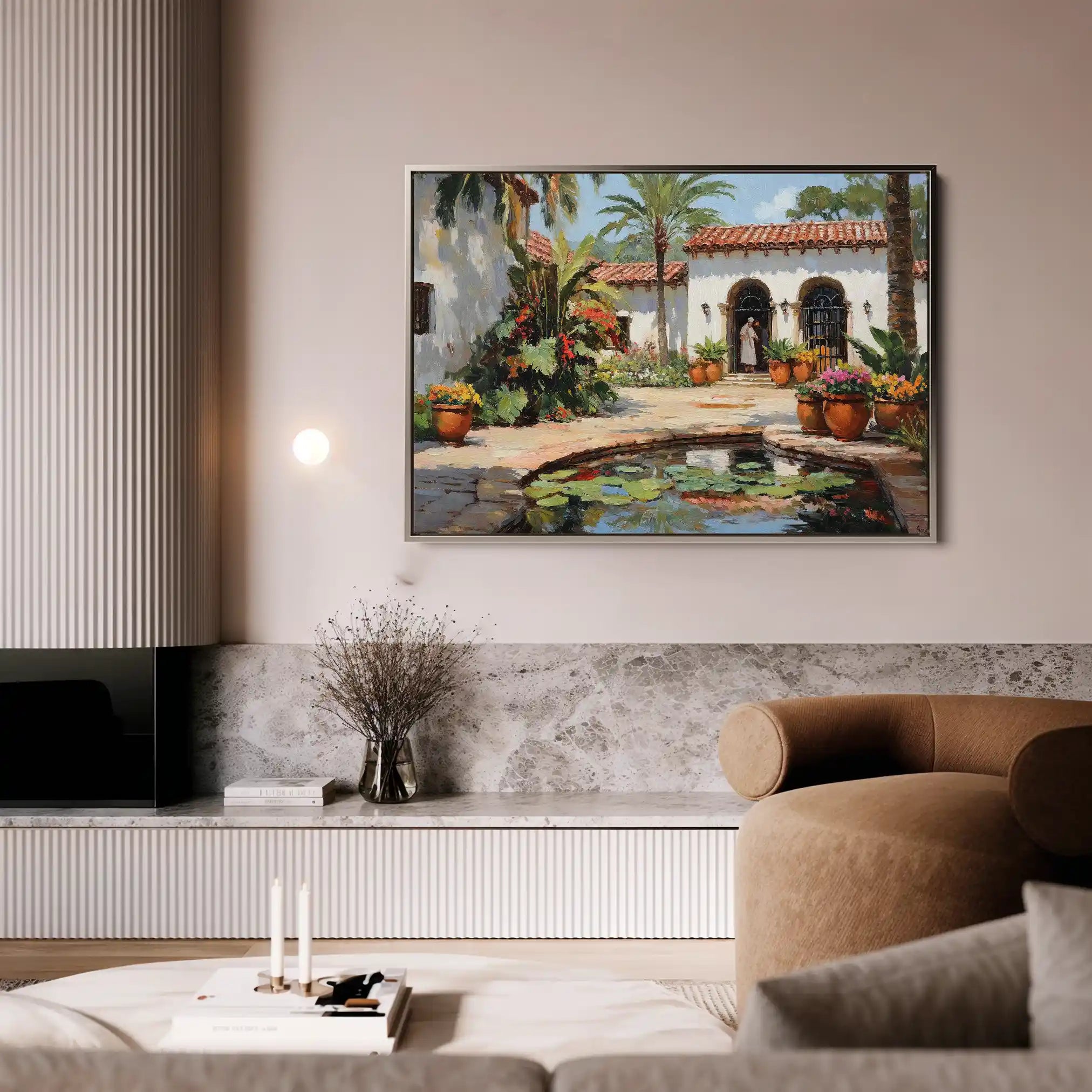 Landscape 438 Canvas Art 60 x 40 cm / Black
