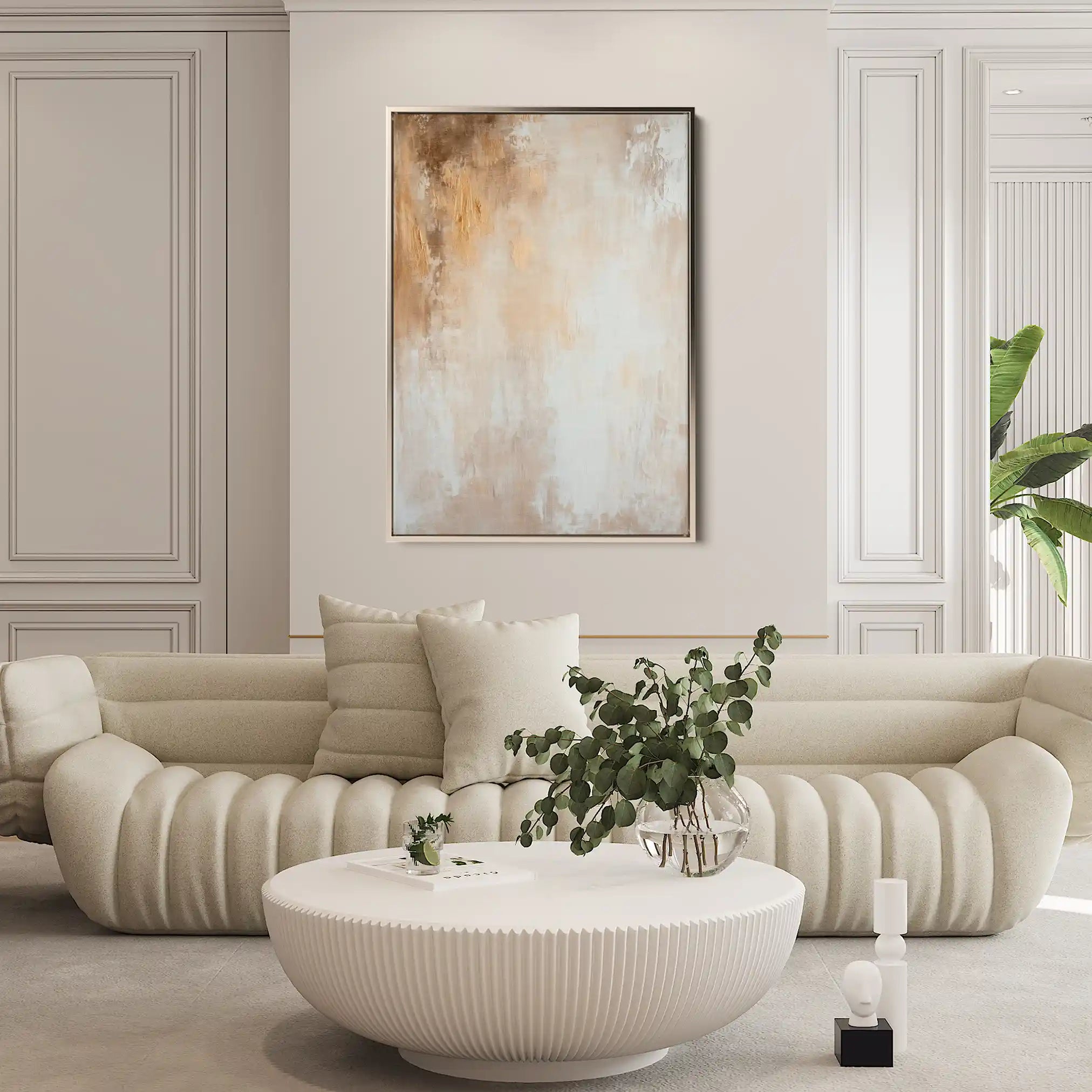 Abstract 439 Canvas Art 60 x 40 cm / Black