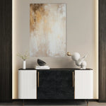 Abstract 439 Canvas Art 60 x 40 cm / Black