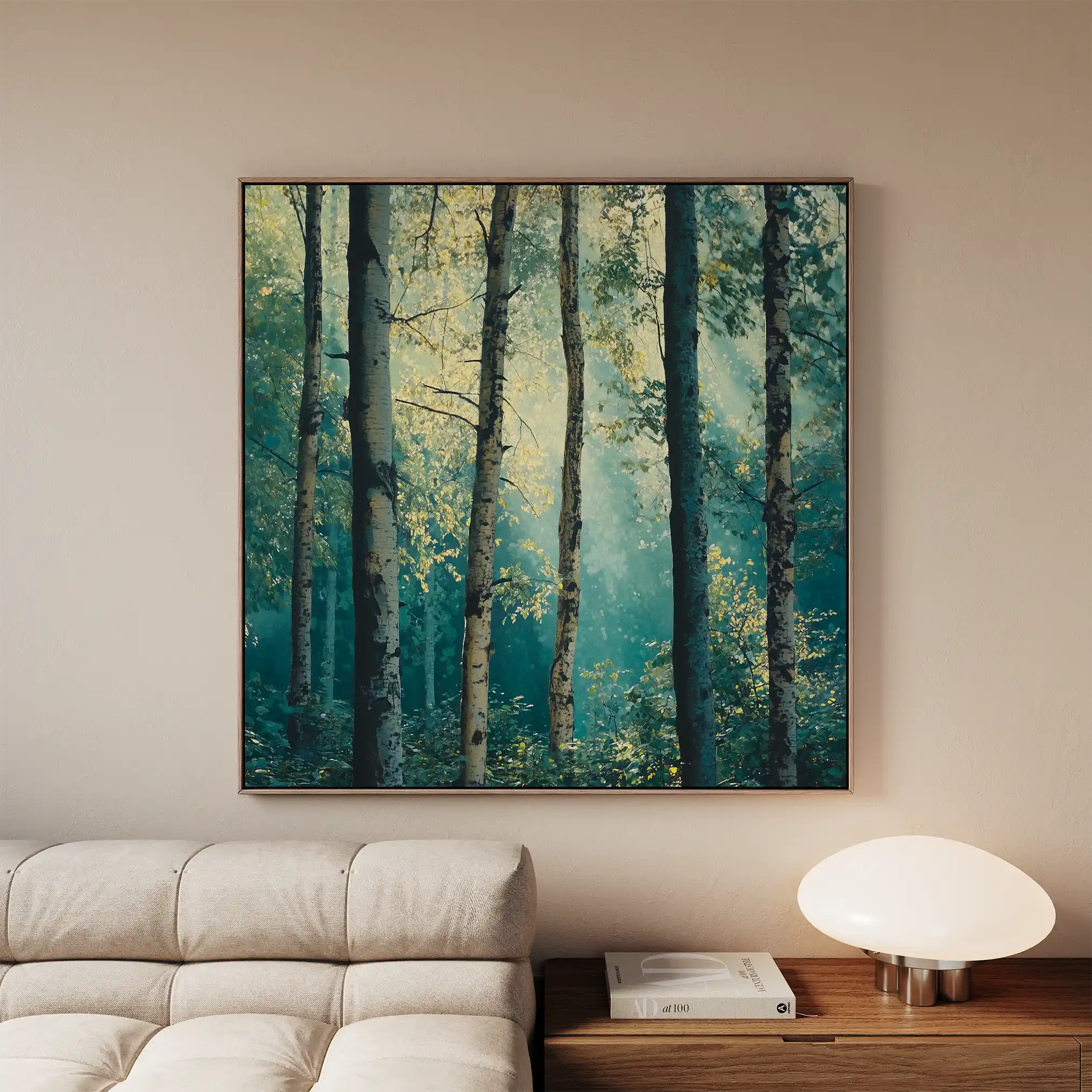 Landscape 439 Canvas Art 60 x 60 cm / Black