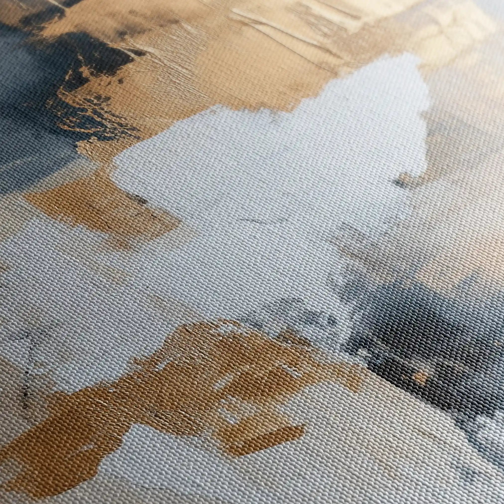 Abstract 440 Canvas Art 60 x 40 cm / Black