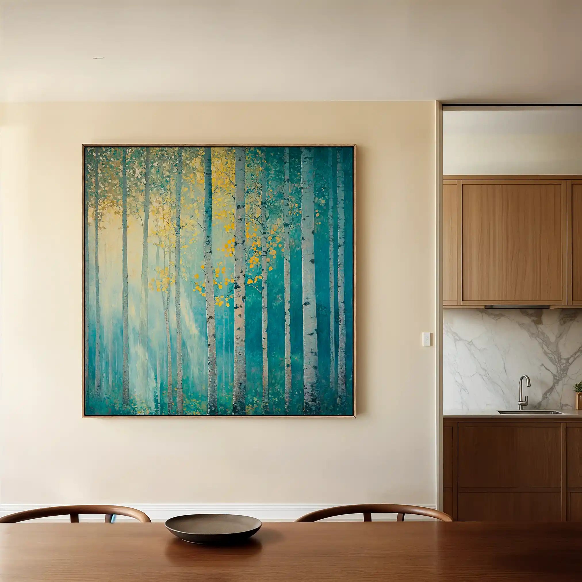 Landscape 440 Canvas Art 60 x 60 cm / Black