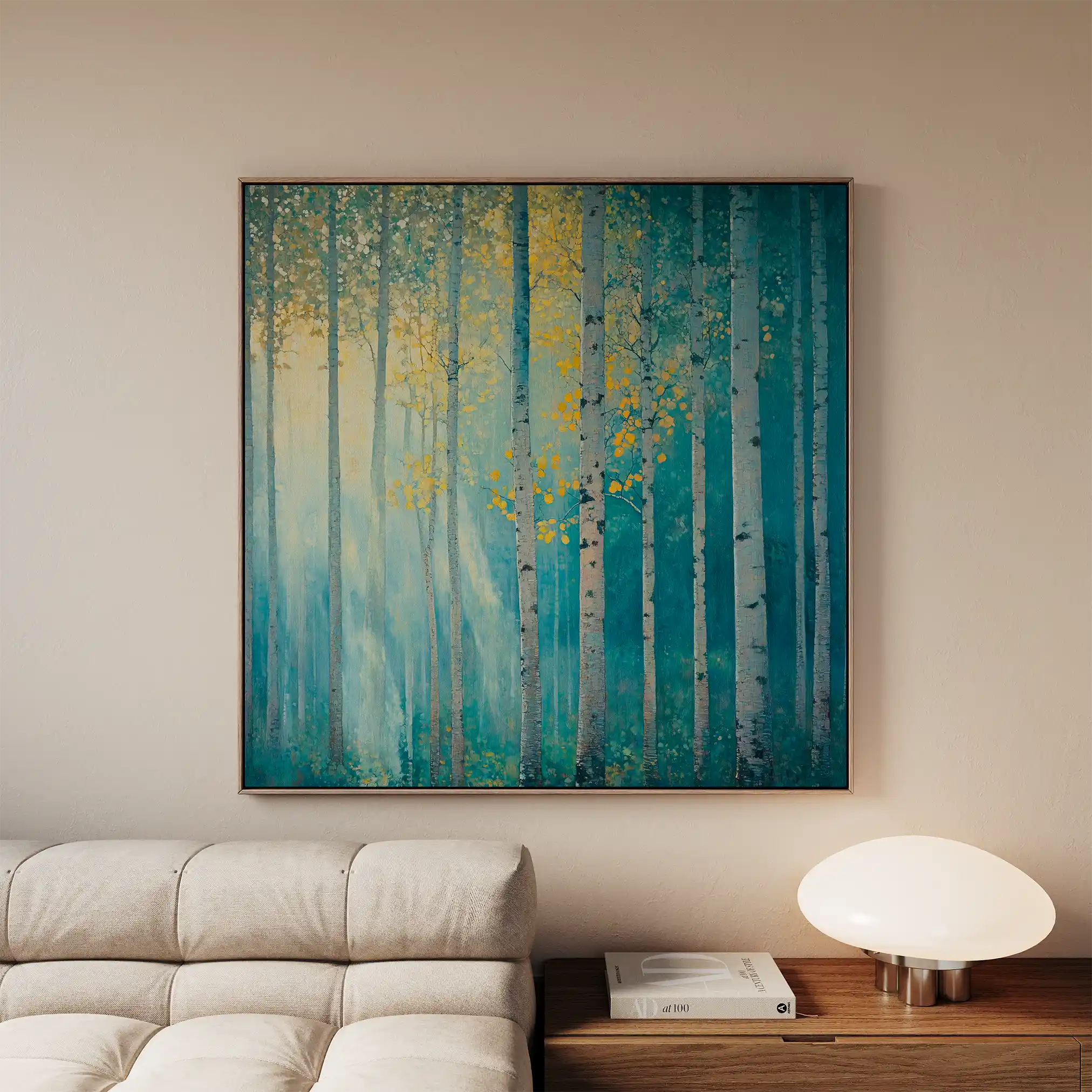 Landscape 440 Canvas Art 60 x 60 cm / Black
