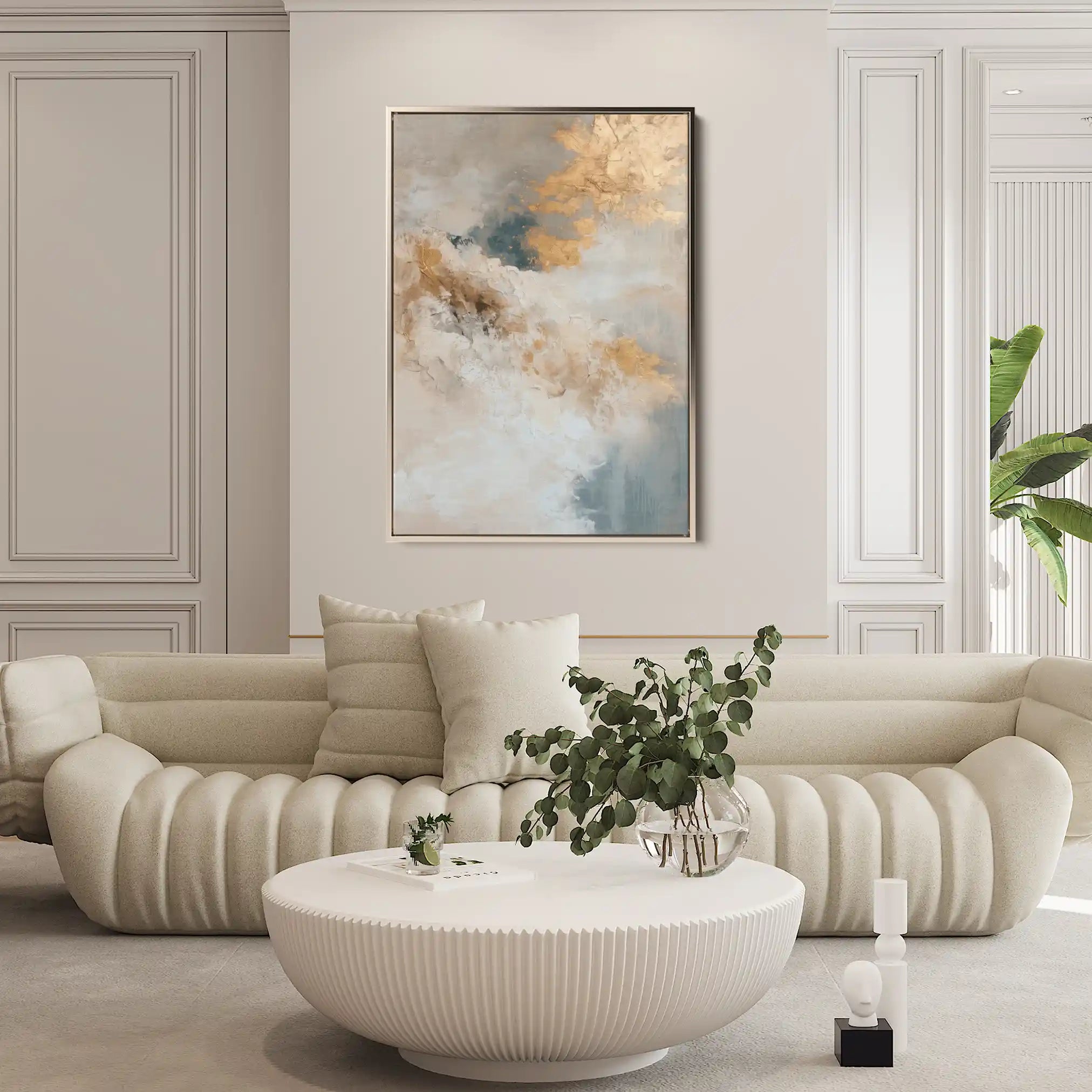 Abstract 441 Canvas Art 60 x 40 cm / Black