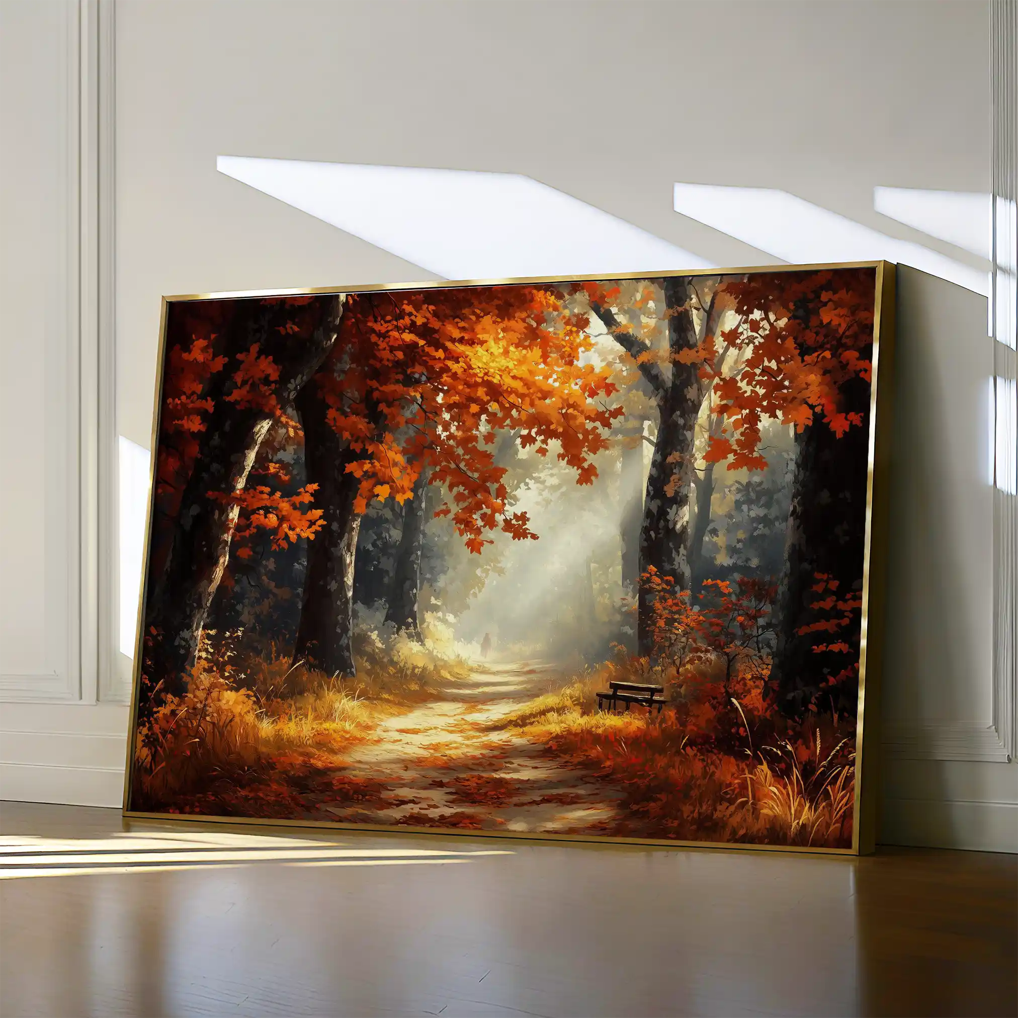 Landscape 443 Canvas Art 60 x 40 cm / Black