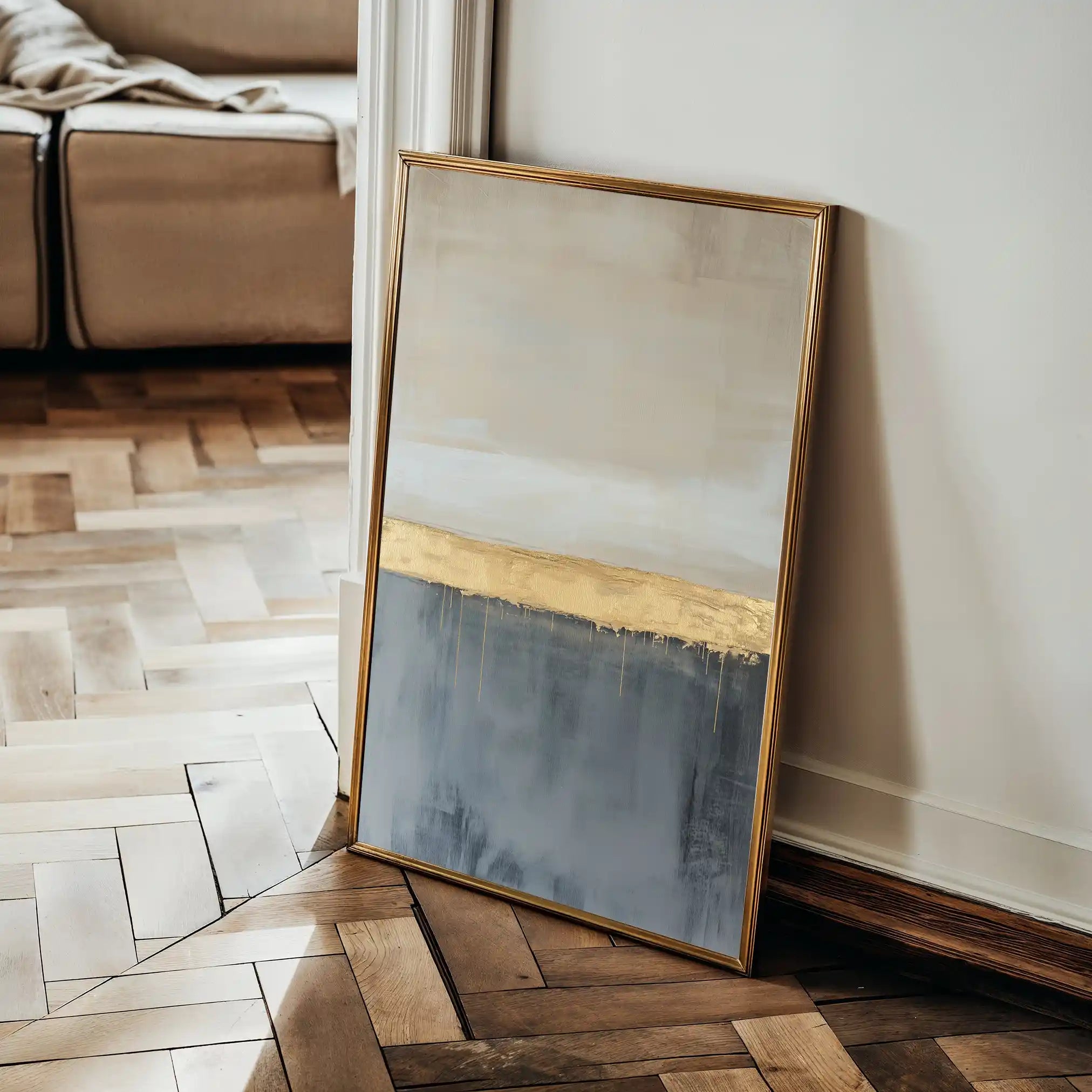 Abstract 445 Canvas Art 60 x 40 cm / Black