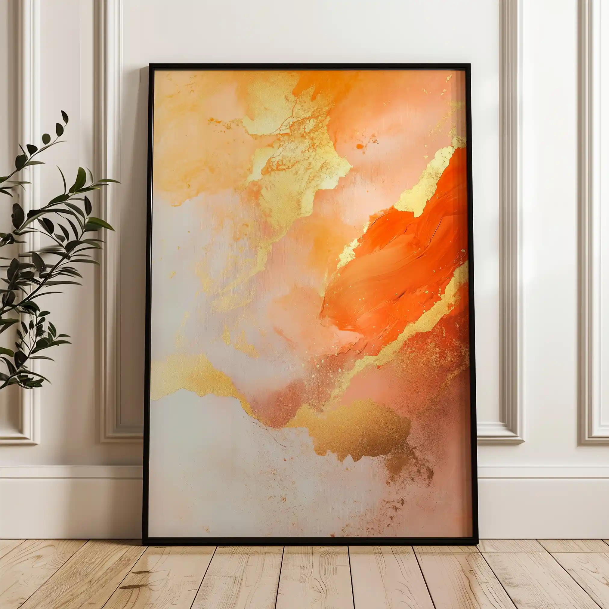 Abstract 446 Canvas Art 60 x 40 cm / Black